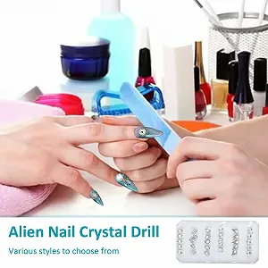 3D Метал Манікюр Наклейки Кристал Штучні Діаманти Декорації synthetic.ua - Фото 1