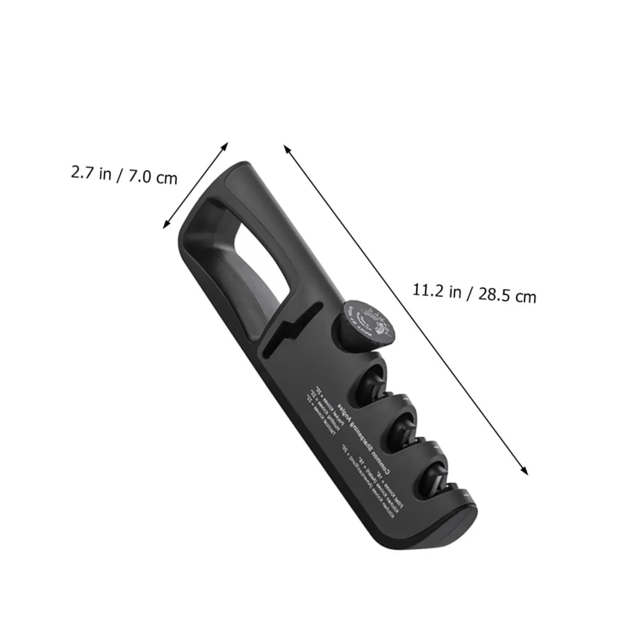 Ручне точило для ножів регульоване з нержавіючої сталі Чорний, фото №2