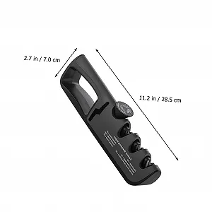 Ручне точило для ножів регульоване з нержавіючої сталі Чорний synthetic.ua - Фото 1