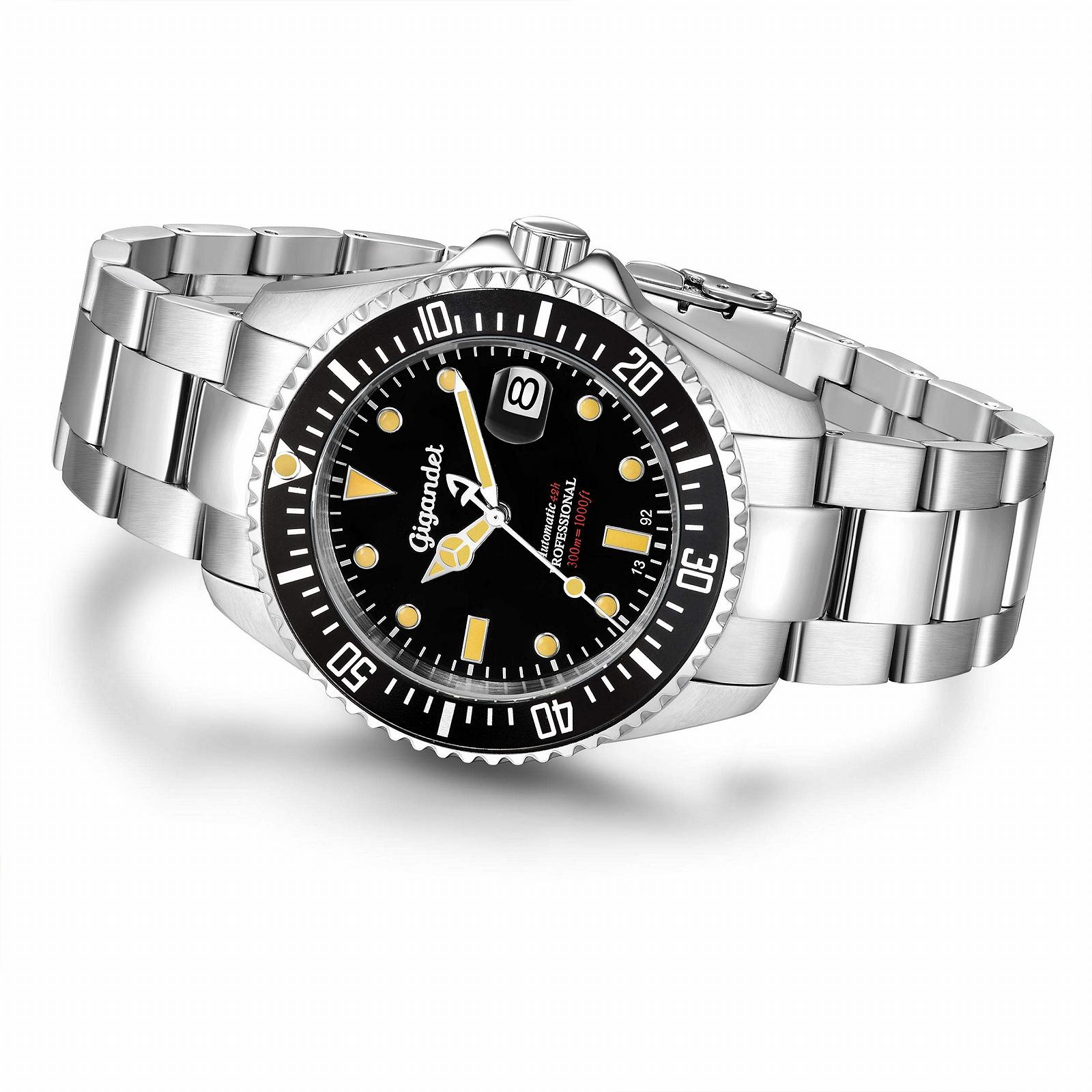 Годинник для дайвінгу Gigandet Sea Ground Vintage Automatic Чоловічий Аналоговий Чорний Сріблястий G2-007, фото №2