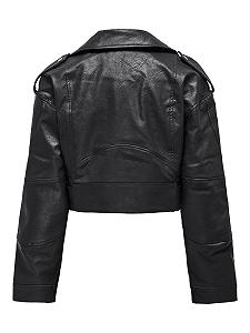 Куртка Байкерская ONLY Onlvera Faux Leather Crop Biker Cc OTW Женская synthetic.ua - Фото 1