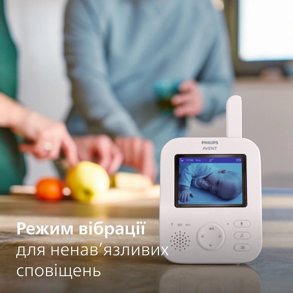 Цифровая видеоняня Philips Avent SCD891/26 Premium / 3.5" LCD / 4x Zoom / Датчик температуры / до 12 часов, фото №11 Цифровая видеоняня Philips Avent SCD891/26 Premium / 3.5" LCD / 4x Zoom / Датчик температуры / до 12 часов, фото №11