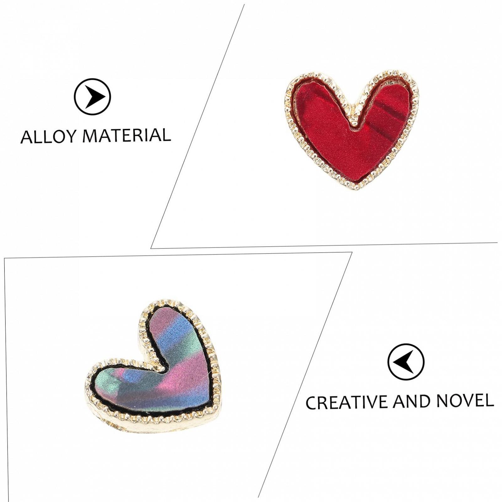 Стрази для нігтів Прикраса для нігтів Серце 30 шт., фото №9