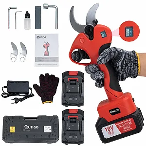 Садові електричні ножиці 40 мм, 2 x 3000 mAh літієві акумуляторні батареї - Фото 1