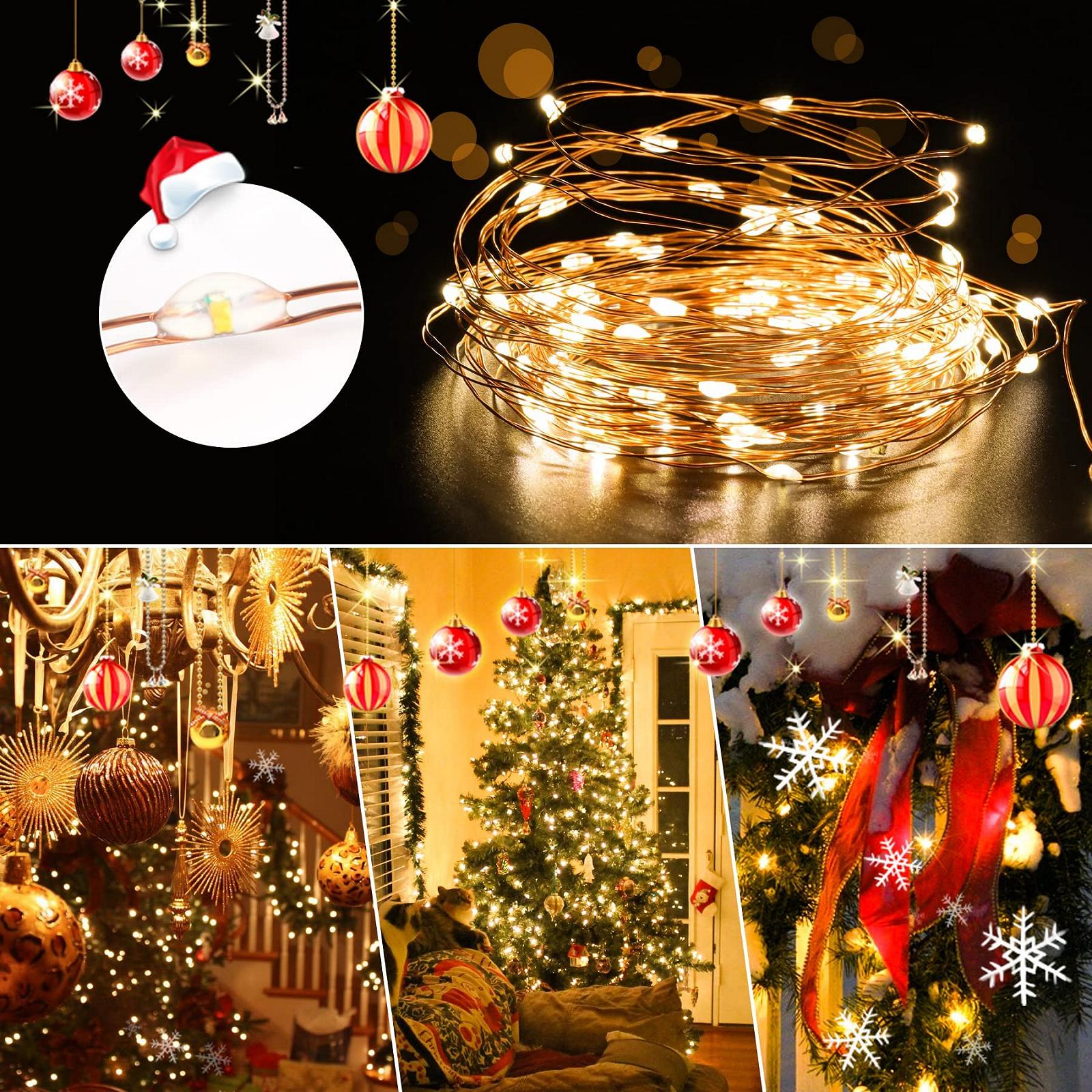 Гірлянда Aogled Fairy Lights 5 м, 50 LED, теплий білий, фото №7