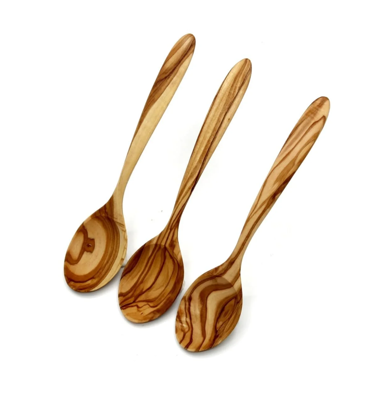 Ложка Столова DAGDEG, 3 шт, Дерево оливи, 20 см, Ручна робота, фото №1