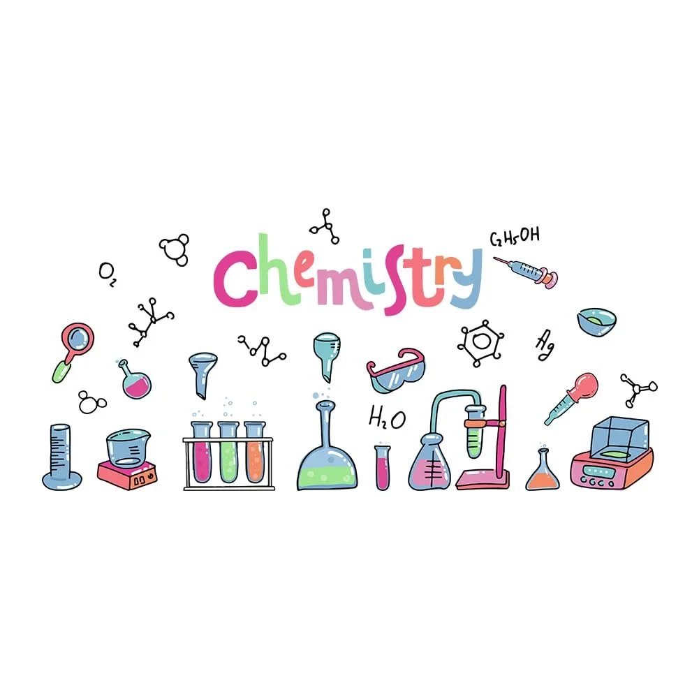 Наклейка на стіну SUPERDANT Scientific Science Experiments Вінілова 80 x 78 см Різнокольоровий, фото №2