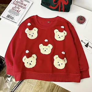 Рождественский свитер для мальчиков и девочек, свитшот, пуловер с длинными рукавами, топы, рубашки synthetic.ua - Фото 1