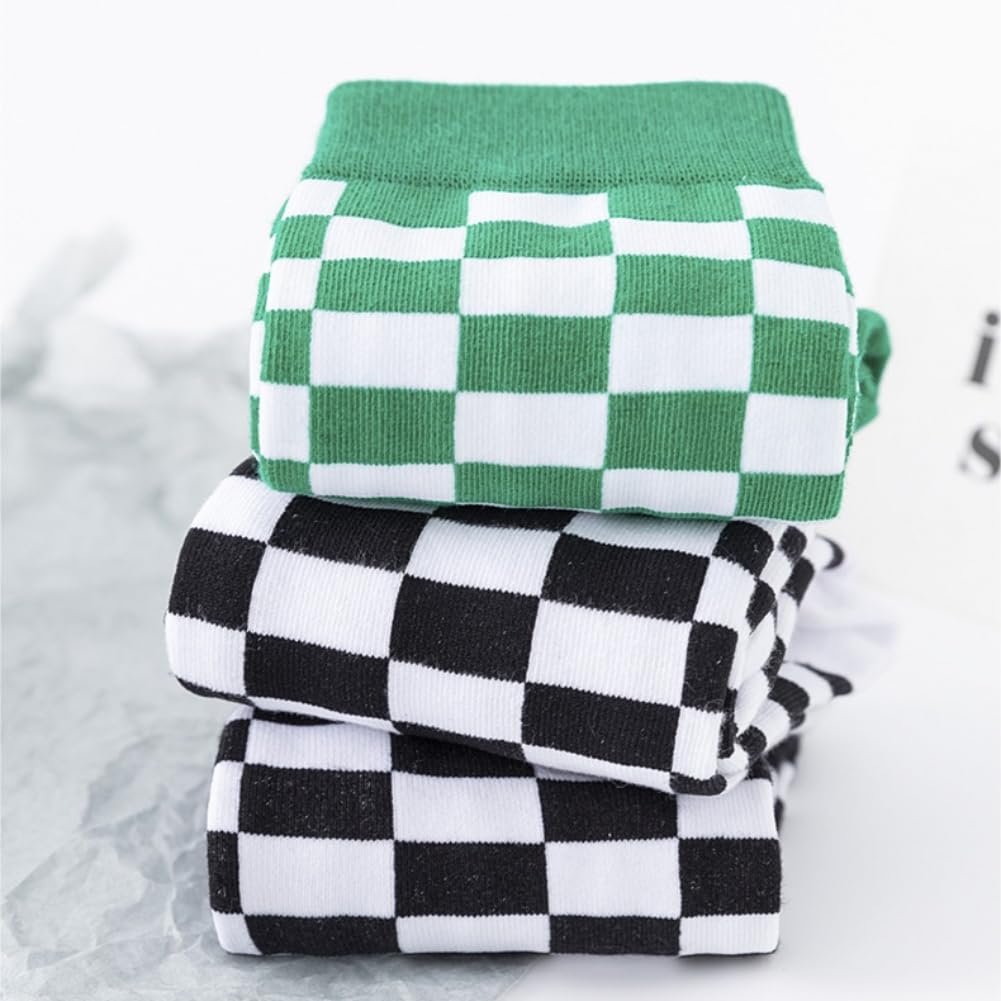 Носки AKAMAS Черно-белая шахматная доска 5 пар, фото №2