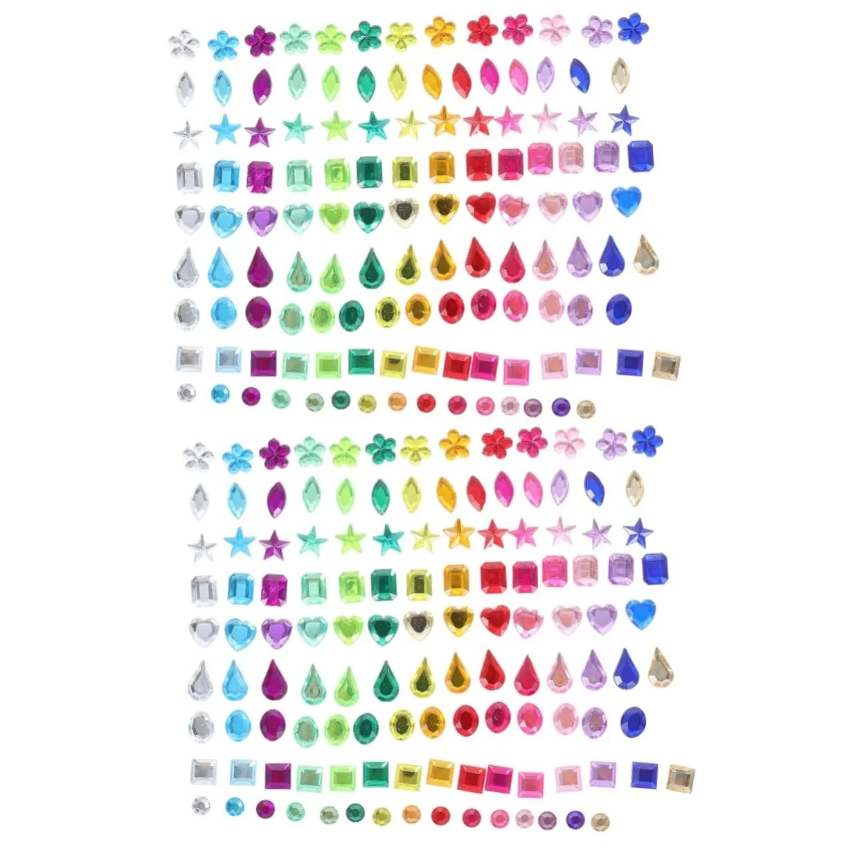 Стрази FRCOLOR Плоскі Креативні Різні форми Барвисті для чохлів телефонів, виробів ручної роботи, фото №1