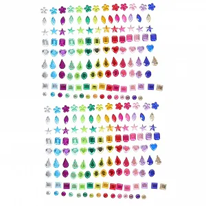 Стрази FRCOLOR Плоскі Креативні Різні форми Барвисті для чохлів телефонів, виробів ручної роботи - Фото 1