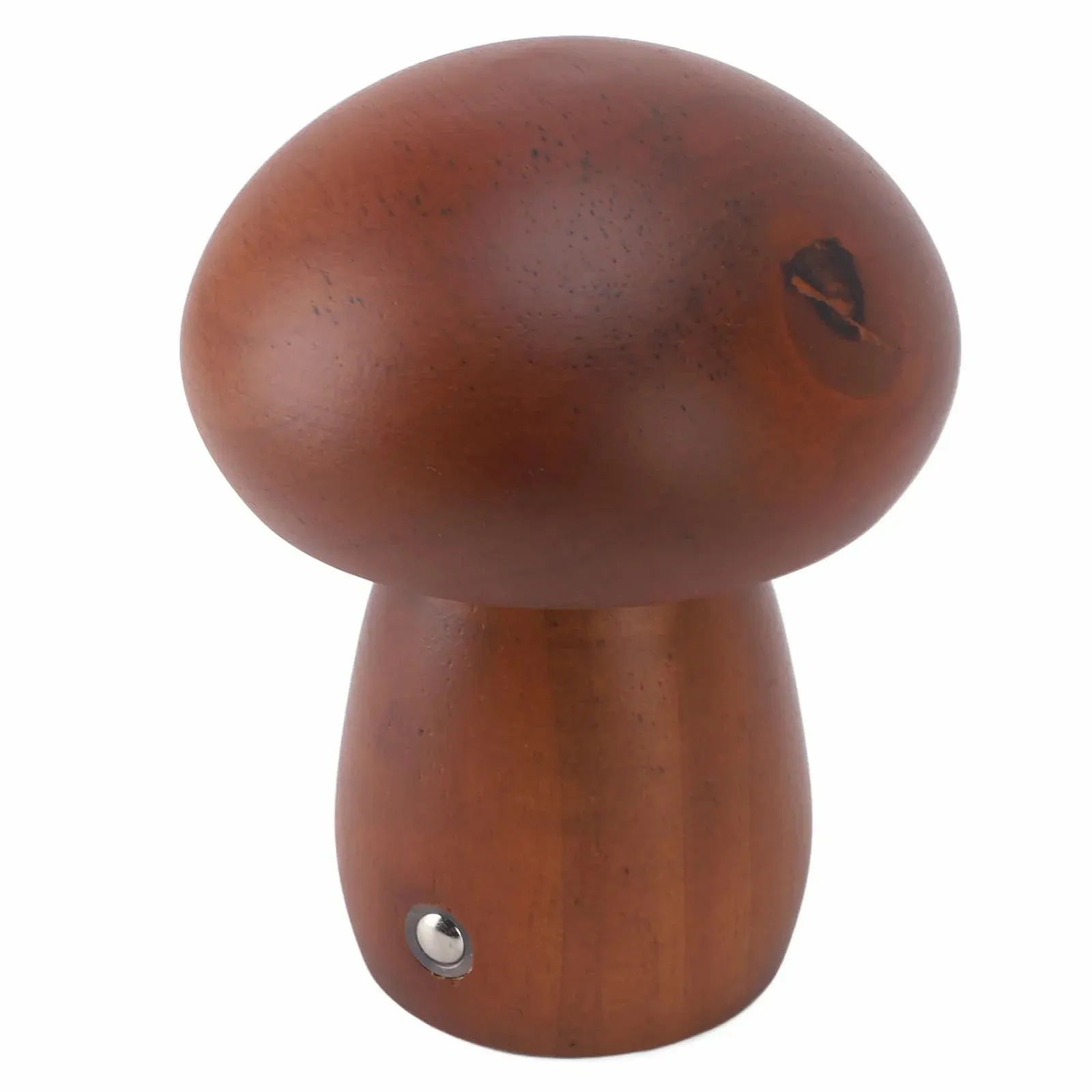 Настільна лампа Mushroom LED акумуляторна сенсорна димована USB Колір горіх, фото №9