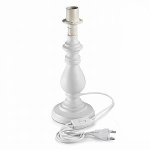 Настільна лампа (основа) DRULINE Кераміка / Дерево Біла E14 11 x 30 x 11 см 220-240 В 50 Гц макс. 40 Вт - Фото 1