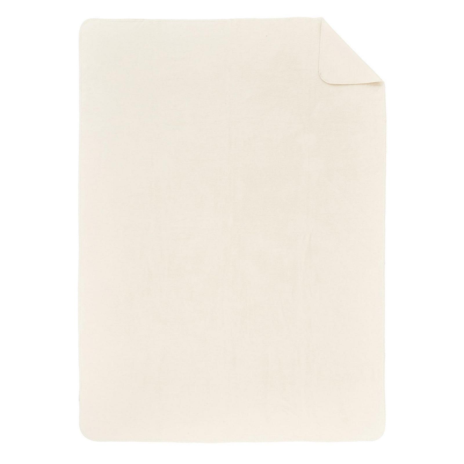 Покривало Ibena Malaga Organic Wool Бавовна, шерсть білий 150 x 200 см, фото №4