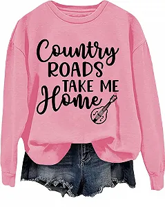 Женская Толстовка Country Road Take Me Home - Фото 1