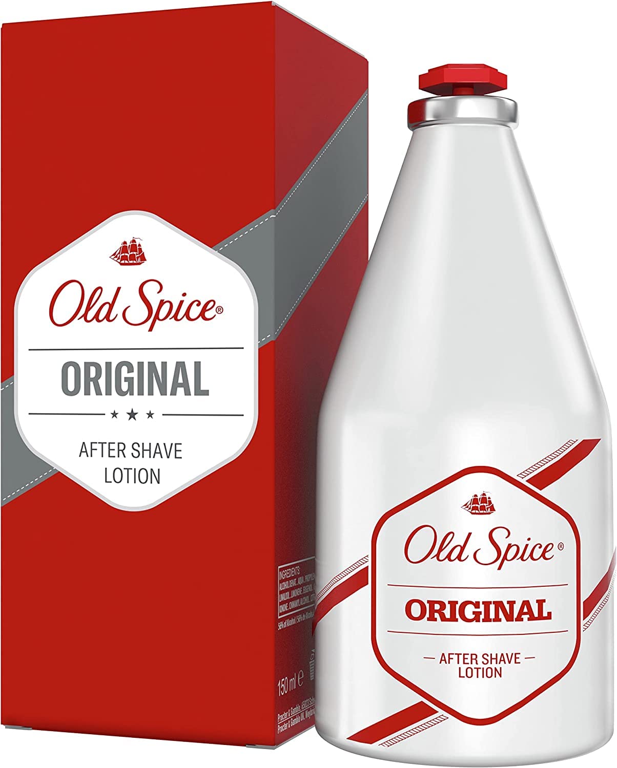 Набор подарочный мужской Old Spice Original Лосьон после бритья 150 мл и Дезодорант-спрей для тела 150 мл, фото №2