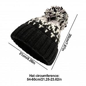 Вязаная шапка с помпоном Povanjer, разноцветная с помпоном synthetic.ua - Фото 1