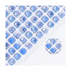 Стрази Скло 3D Блискітки Макіяж Одяг Взуття Синій - Фото 1