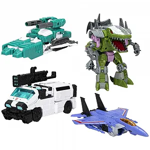 Ігрові фігурки Hasbro Transformers Buzzworthy Bumblebee Troop Builder Multipack Набір з 4 штук synthetic.ua - Фото 1