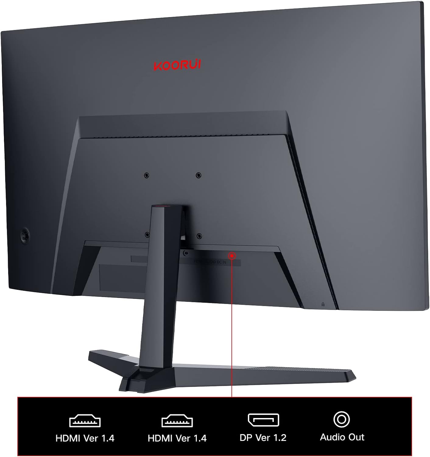 Монітор 24" KOORUI 24E6C Full HD VA 180 Гц, фото №5