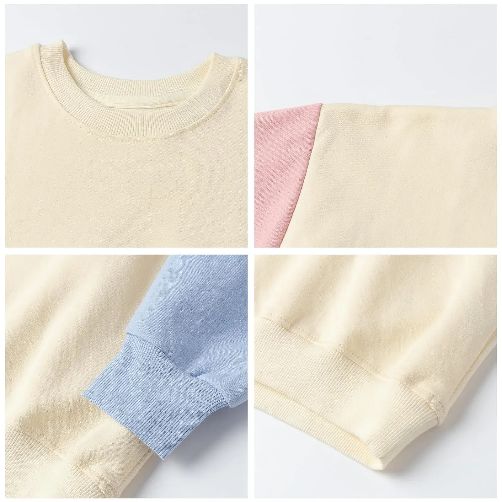 Світшот Mud Kingdom Colour Block для дівчат, з круглим вирізом горловини та кольоровими вставками, фото №3