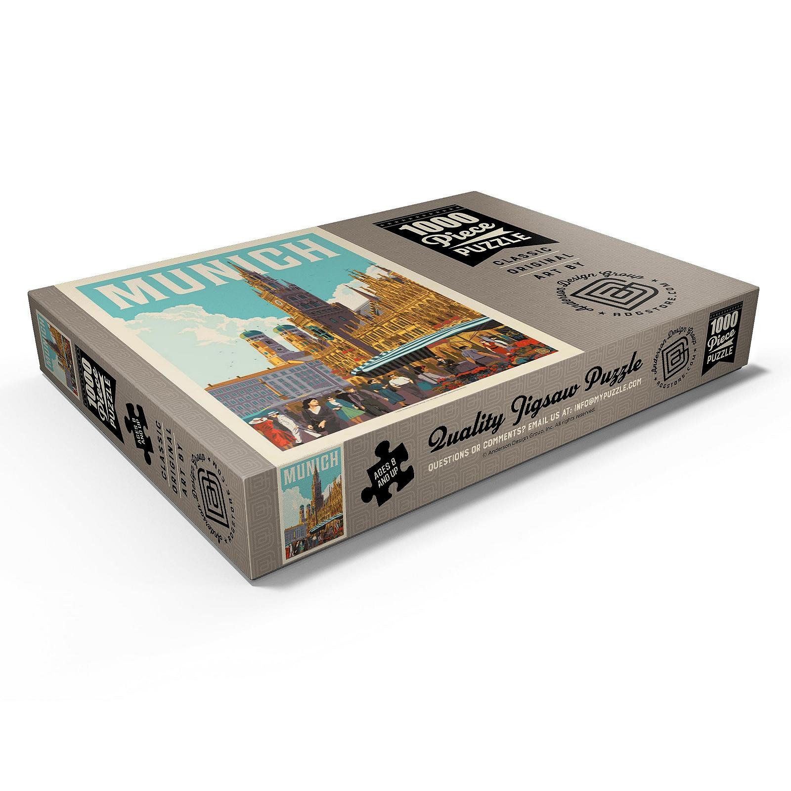 Пазл MyPuzzle Special Collection by Anderson Design Group Germany: Munich, Vintage Poster Premium 1000 элементов, фото №3