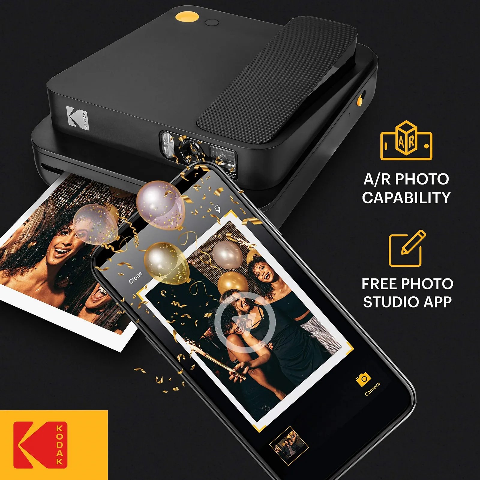 Фотокамера моментальной печати Kodak Smile Classic 16 MP Starter Pack 3.5 x 4.25 дюйма, фото №2