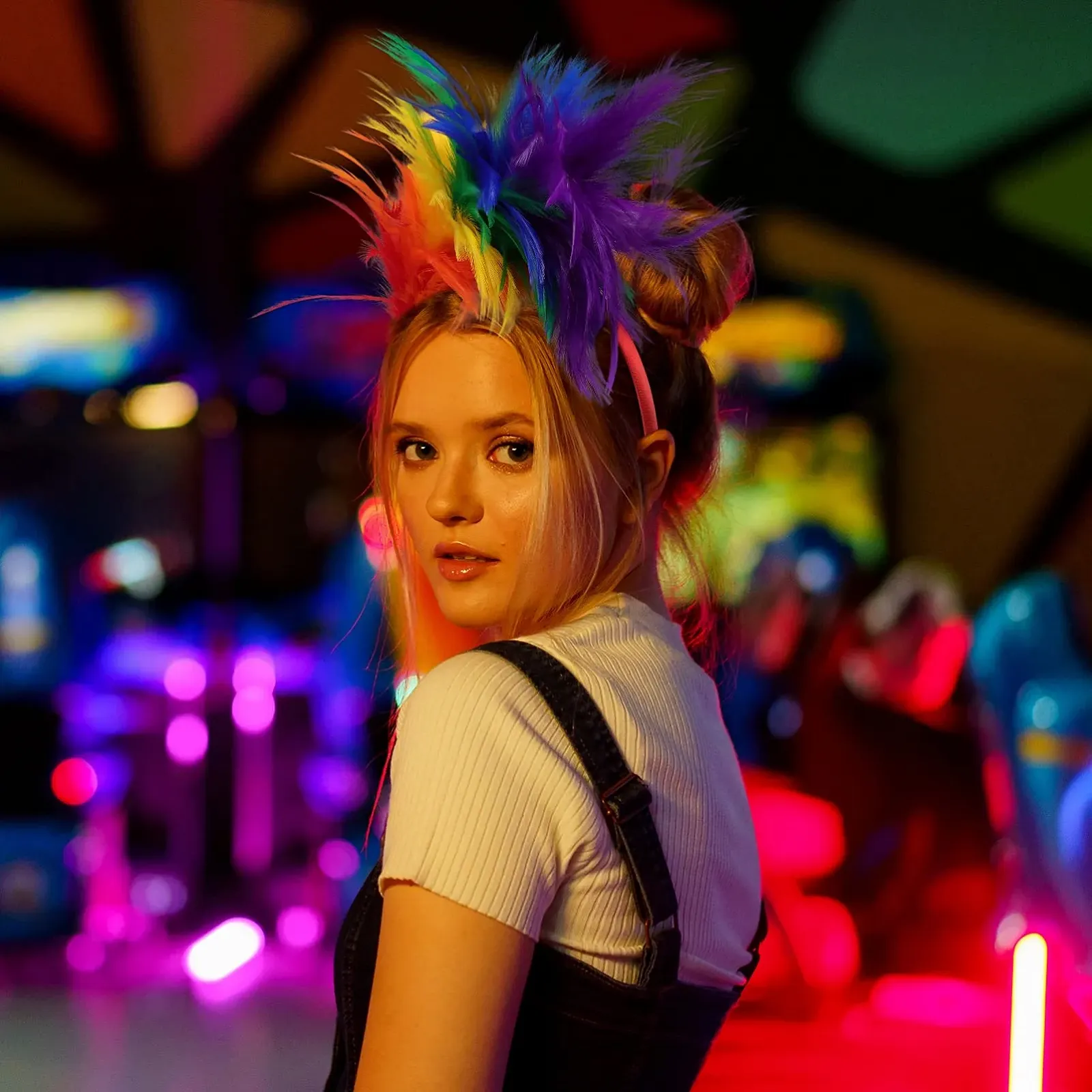 Обруч для волосся з пір'ям Lurrose Fascinator, фото №5