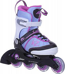 Женские роликовые коньки K2 CADENCE JR Size M (32-37) Blue/Pink - Фото 1