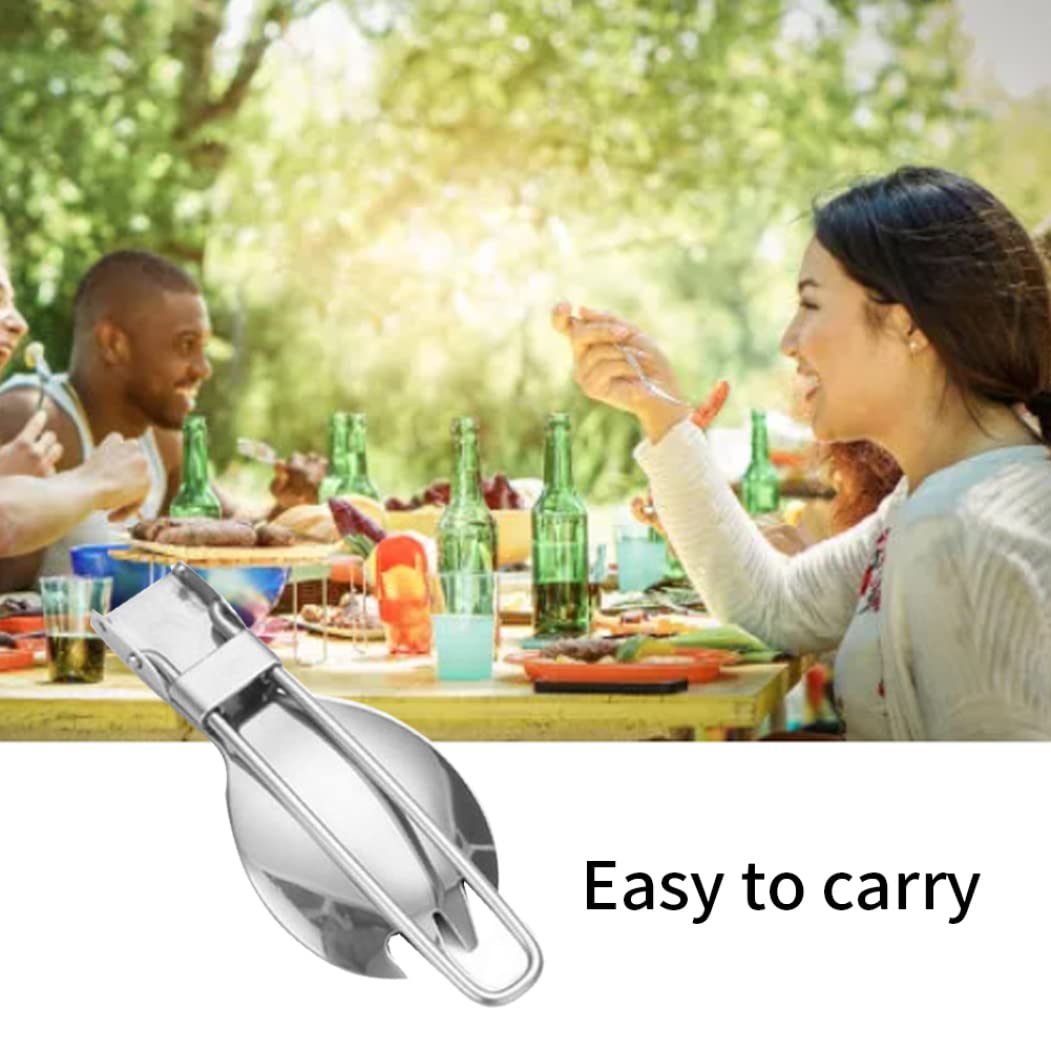Спорк Camping Cutlery Вилка Ложка 2 в 1 Для подорожей, фото №5