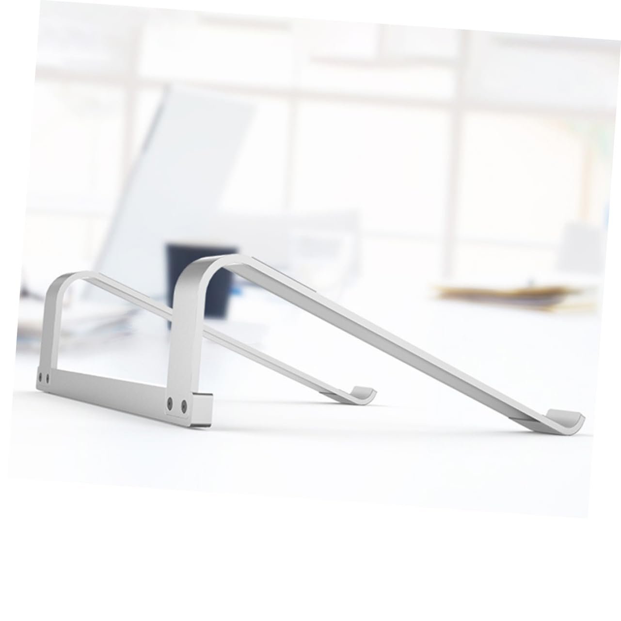 Подставка для ноутбука Алюминиевый сплав Поднятая Подставка для компьютера с основанием для отвода тепла Портативная вентилируемая Настольная подставка для лучшей осанки и эффективного отвода тепла Стабильная, фото №7