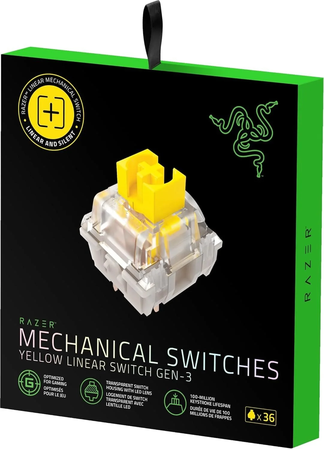 Механічні перемикачі Razer Yellow Switch Gen 3 Yellow, фото №3