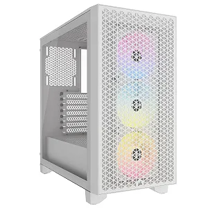 Корпус Corsair 3000D RGB Airflow / Mid-Tower / 3x120mm ARGB / Tempered Glass / White - Фото 1