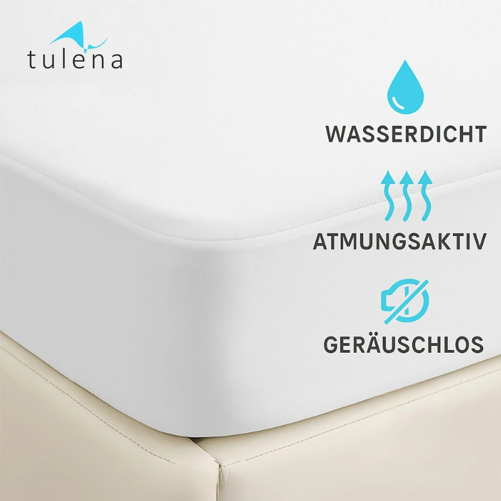 Наматрасник TULENA 140 x 200 см, простыня, 100% водонепроницаемый, фото №3