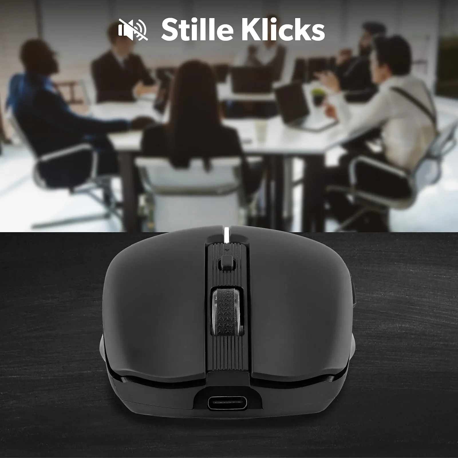 Мышь Беспроводная T'nB Dual Mode Bluetooth и USB-A, Перезаряжаемая, 1600 DPI, 6 Кнопок, Черный, фото №6