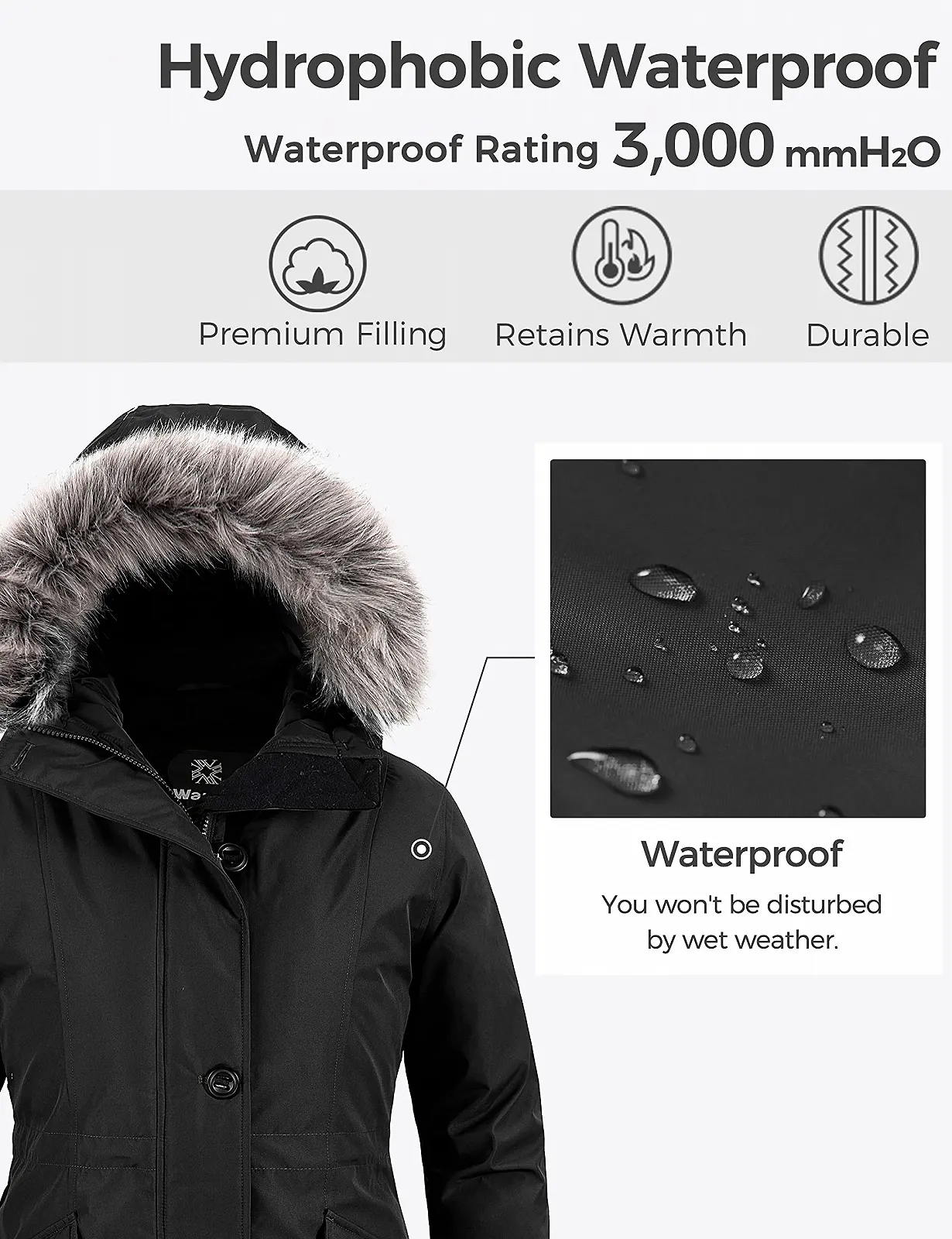 Куртка Wantdo зимова тепла пухова, фото №5