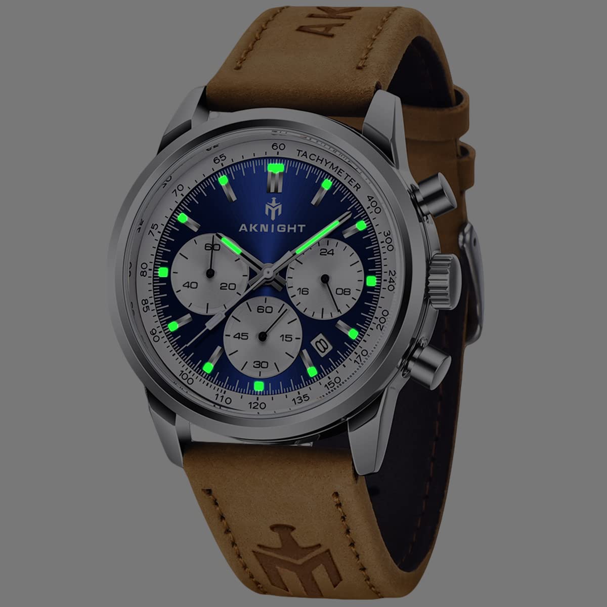 Годинник AKNIGHT Chronograph Нержавіюча Сталь Водонепроникний Аналоговий Кварцовий Чоловічий, фото №5 Годинник AKNIGHT Chronograph Нержавіюча Сталь Водонепроникний Аналоговий Кварцовий Чоловічий, фото №5