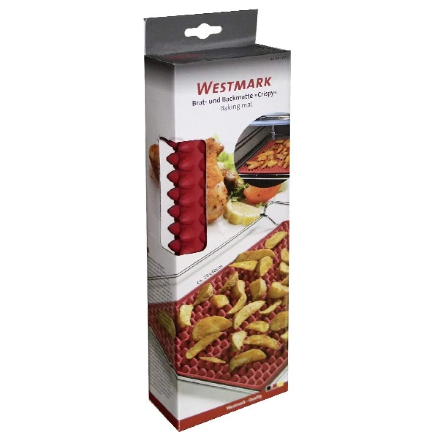 Килимок для запікання та випікання Westmark 30112260 для приготування з низьким вмістом жиру 28 x 40 см силіконовий Crispy Червоний, фото №8 Килимок для запікання та випікання Westmark 30112260 для приготування з низьким вмістом жиру 28 x 40 см силіконовий Crispy Червоний, фото №8