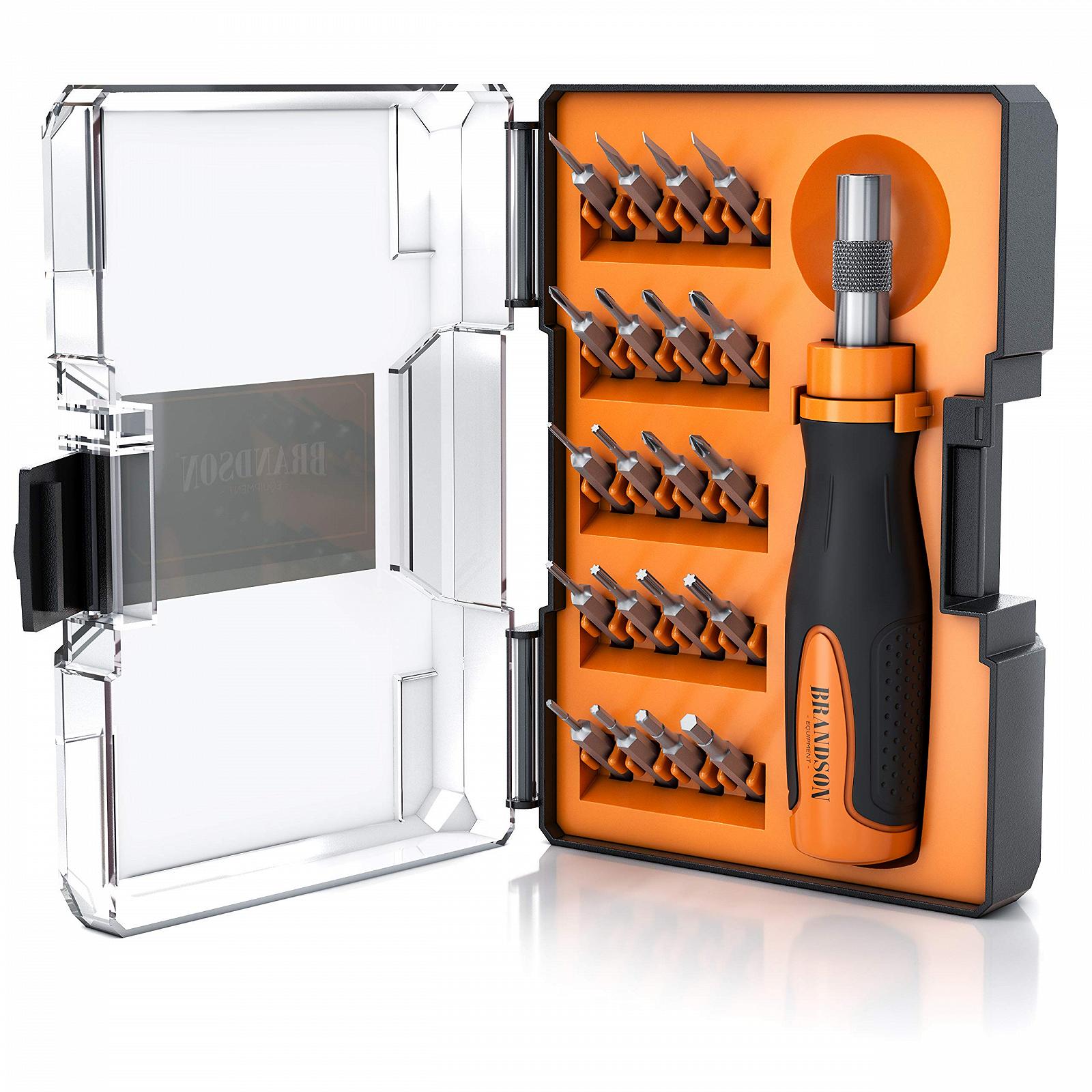 Набір викруток Brandson 21 штука Міні-біти 4 мм 5 32 дюйма - Шліцьові Хрестові Ален Торкс Прецизійний Механічний Набір Викруток Набір Гніздових Ключів, фото №1