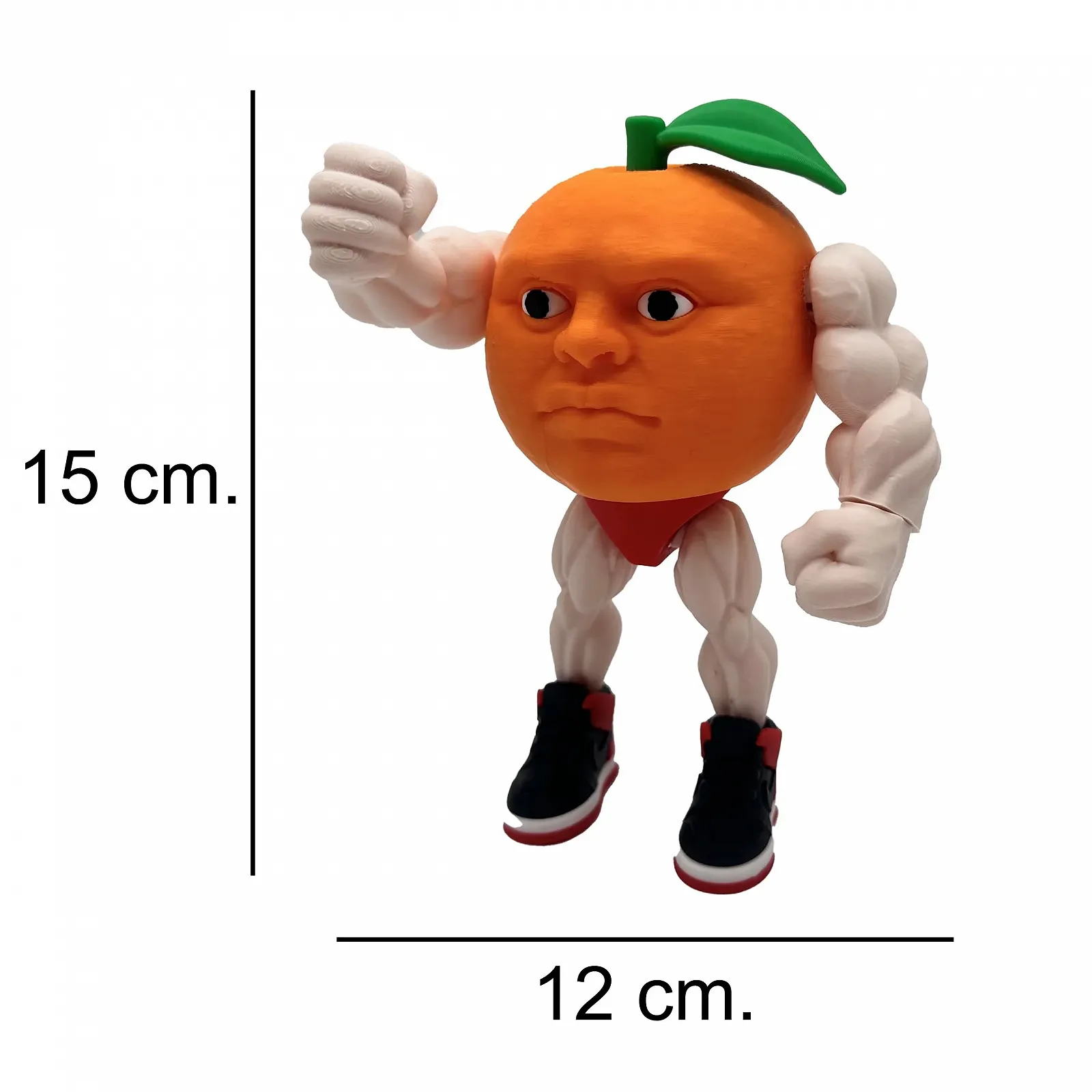 Рухома фігурка Brainrot Italian Memes Udin Din Dun Orange Mazada 15 см Помаранчева, фото №3