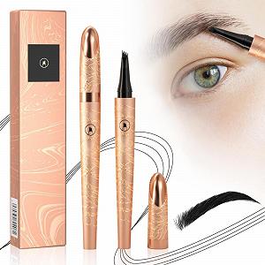 Олівець для брів Microblading 3D водостійкий чорний - Фото 1