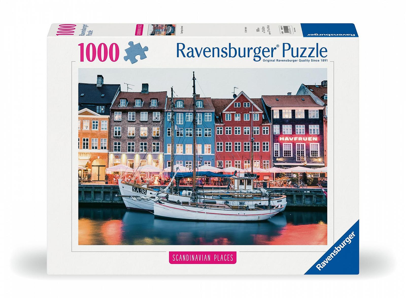 Пазл Ravensburger Scandinavian Places, Copenhagen 12000111 1000 елементів 14+ років Копенгаген Данія, фото №2