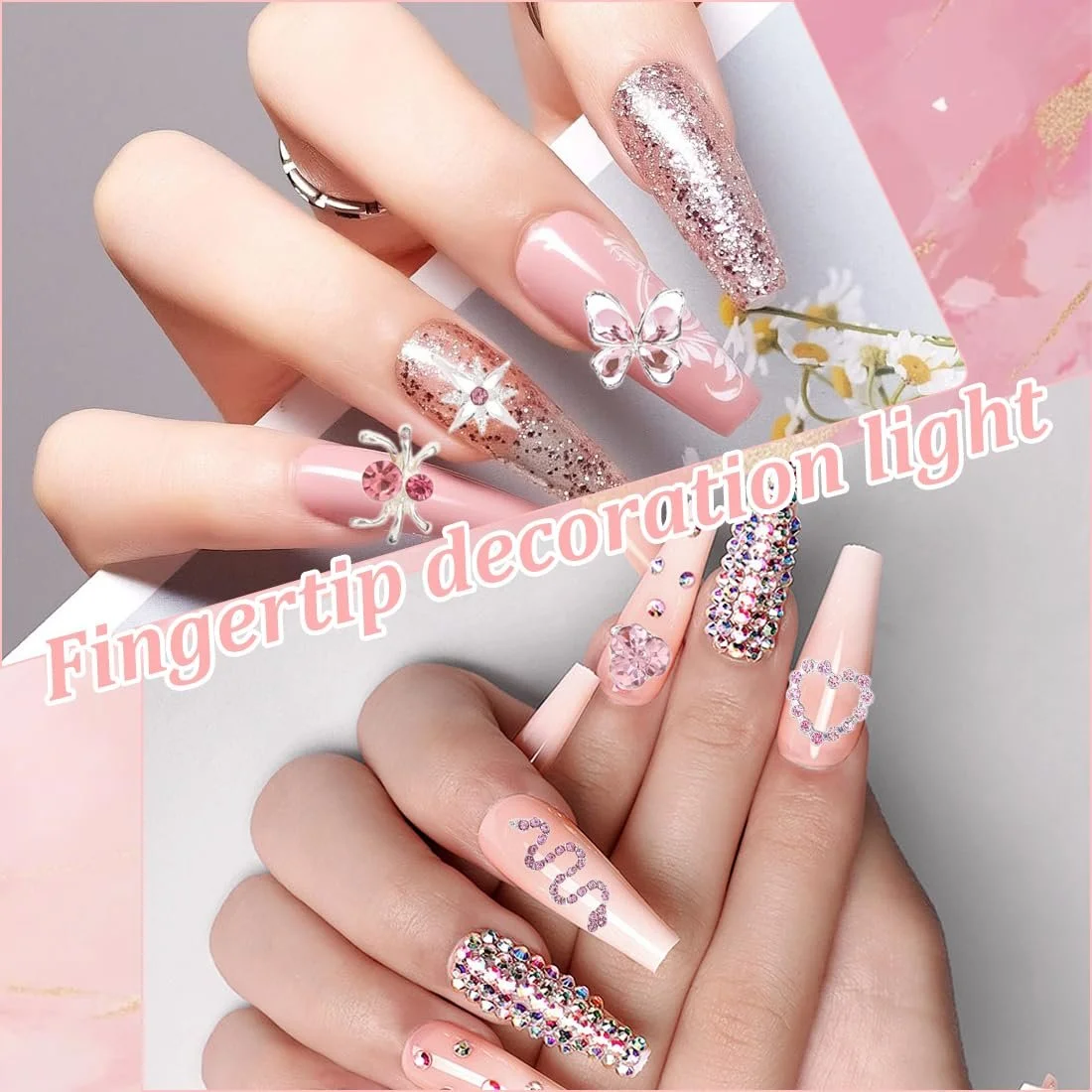 Украшения для ногтей из сплава 32 шт Роскошные стразы для ногтей Самодельные аксессуары для ногтей Женские украшения для ногтей, фото №5