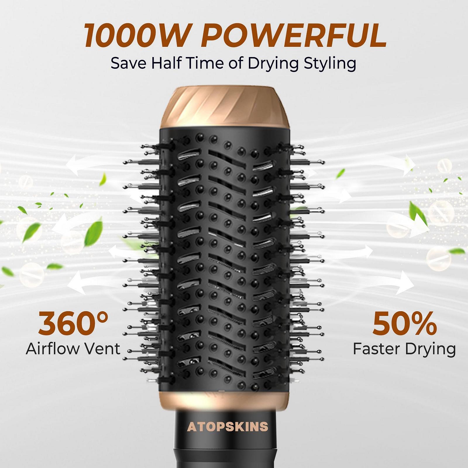 Стайлер для волосся Atopskins 6 в 1 Airstyler іонізація 30 мм повітряна плойка 1000 W фен-щітка для об'єму та випрямлення, фото №6 Стайлер для волосся Atopskins 6 в 1 Airstyler іонізація 30 мм повітряна плойка 1000 W фен-щітка для об'єму та випрямлення, фото №6