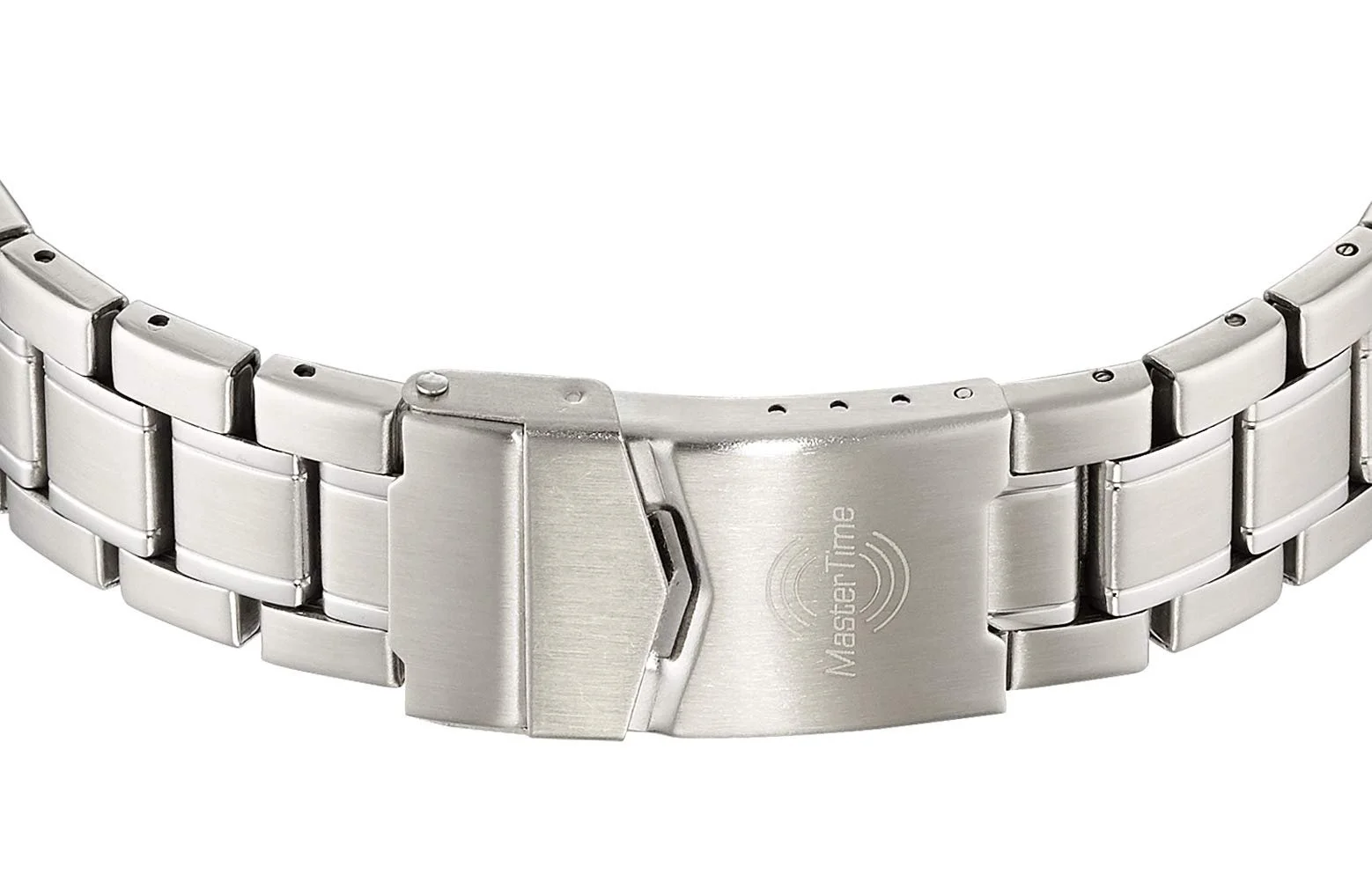 Часы мужские радиоуправляемые кварцевые Master Time Аналого-цифровые MTGA-10736-22M, браслет из нержавеющей стали, фото №3