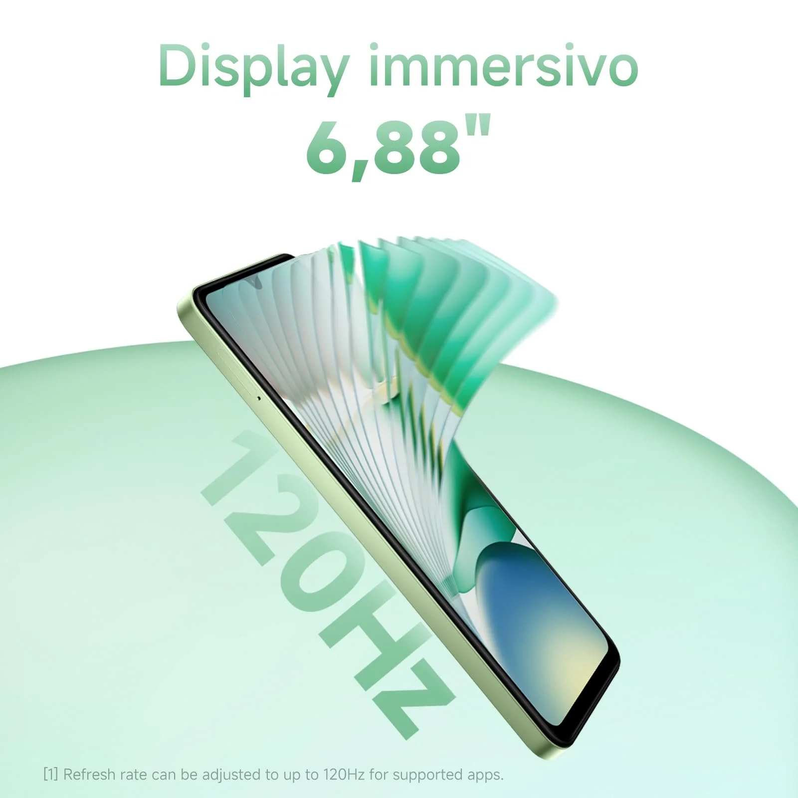 Смартфон XIAOMI Redmi A5 4/128ГБ 6,88" 120Гц 32МП AI 5200 мАч Green, фото №4