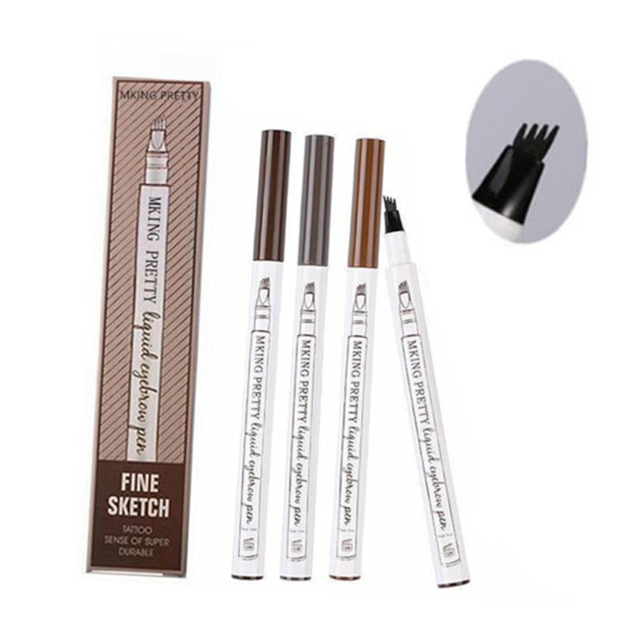 Олівець Beaupretty Augenbrauenstift 12 шт інструмент для брів макіяжу, фото №2