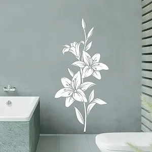 Наклейка на стіну tjapalo vr11 Flower Tendril Біла 130 x 58 см - Фото 1