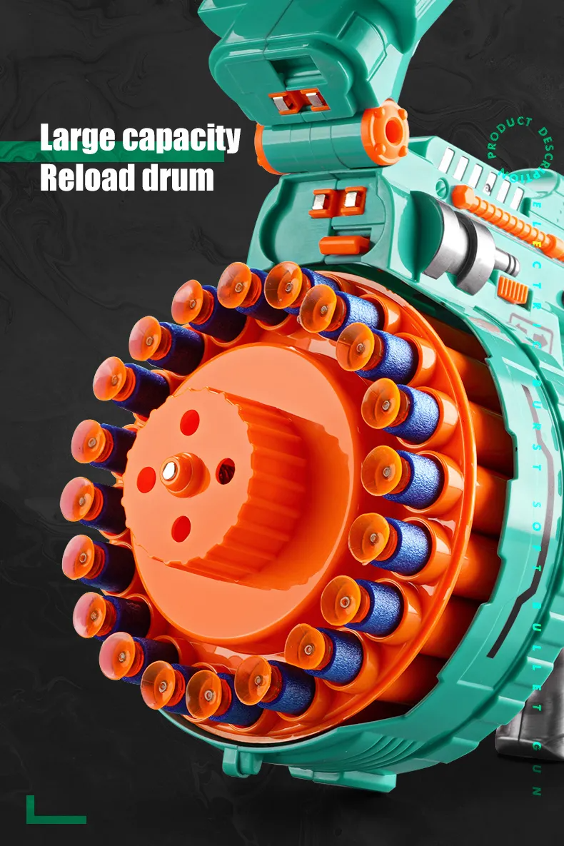 Дартбластер SV электро-пушка с 40 мягкими дротиками sv3069, фото №2