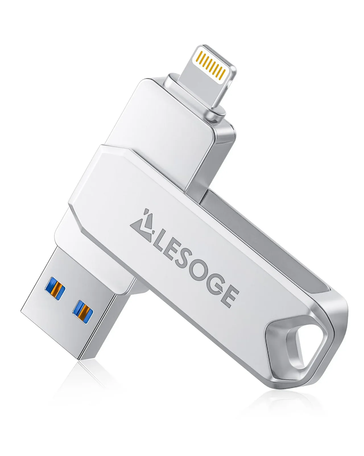 USB-накопичувач LESOGE 256 ГБ 3 в 1 USB 3.0 USB-C MFi Certified, фото №1 USB-накопичувач LESOGE 256 ГБ 3 в 1 USB 3.0 USB-C MFi Certified, фото №1